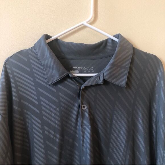 Nike Dri Fit Embossed Polo Shirt XXL - Picture 3 of 7